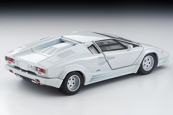 Tomytec 1:64 TLV Countach White 25th Anniversary Limited Edition Simulation Alloy Static Car Model Toy Gift