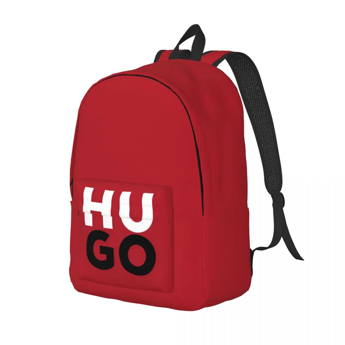 H-HUGOS-Sac à dos en toile avec logo lettre pour hommes et femmes, sac à dos cool pour étudiants, sac à dos d'affaires, sac à dos universitaire, cadeau