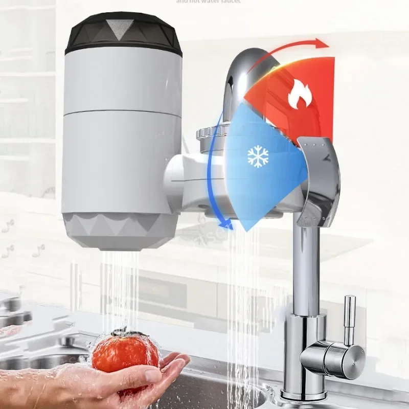 3000W Instant  Water Heater  Rapid Heating Kitchen Bathroom  Faucet Tankless Water Heater