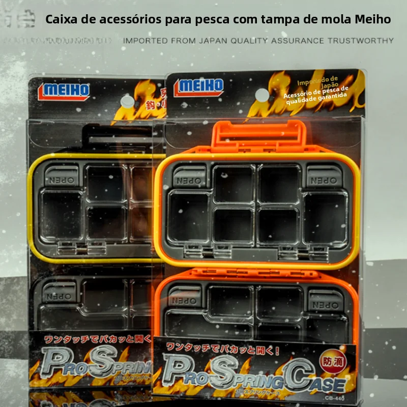 Caixa de Armazenamento de Equipamentos de Pesca Meiho CB440, Caixa à Prova d'Água para Peças, Suprimentos para Camping e Viag...
