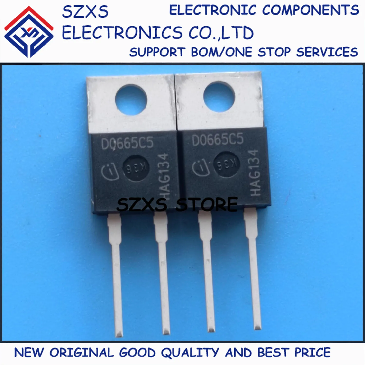 

New Original 10Pcs D0665C5 IDH06G65C5 TO-220 650V 6A Silicon Carbide Schottky Diode In Stock Electronic Components Good Quality