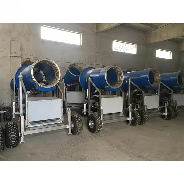 Environment Friendly Winter Ski Resort Artificial Snow Making Machine Affordable Snowmaker Cannon Generator Shed view 4