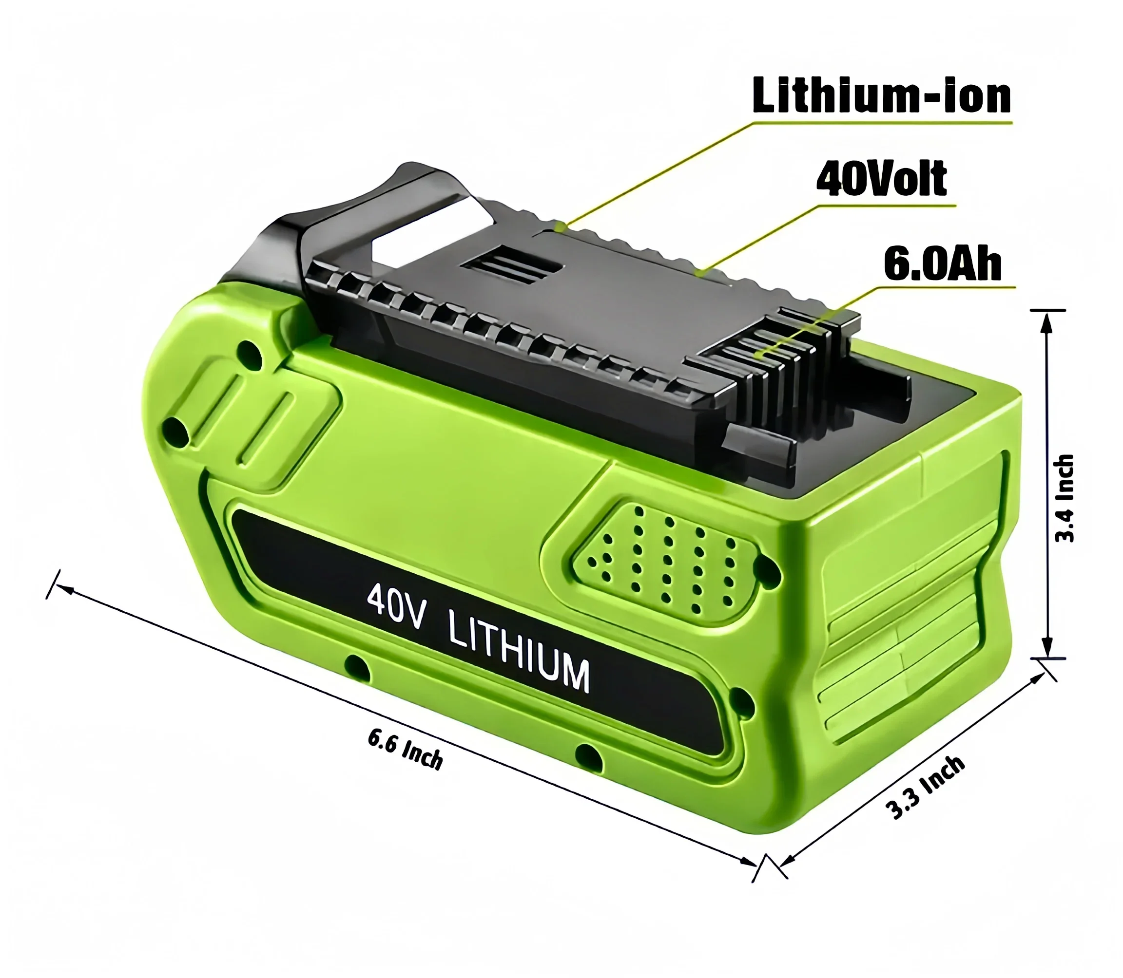 40V Li-ion Rechargeable Battery 40V 6000mAh For GreenWorks 29462 29472 29282 G-MAX GMAX Lawn Mower Power Tools Battery