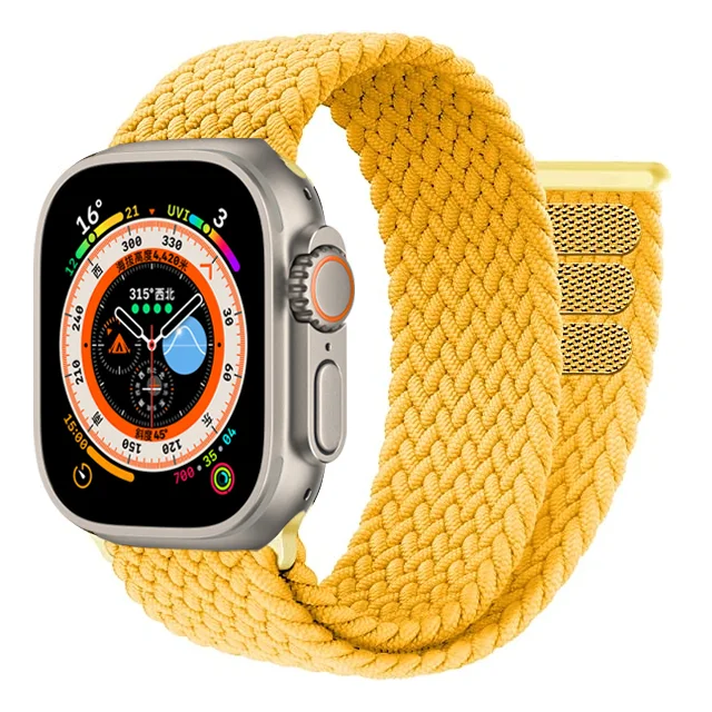 Geflochtene Solo Loop für Apple Watch Ultra Band 49 mm 45 mm 44 mm 40 41 42 46 mm Correa-Armband iWatch-Serie 11 10 9 7 SE 8 6 5 Armband