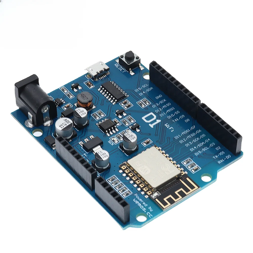 ESP-12 WeMos D1 UNO R3 CH340 CH340G WiFi Development Board Based ESP8266 Shield Smart Electronic PCB For Arduino Compatible IDE