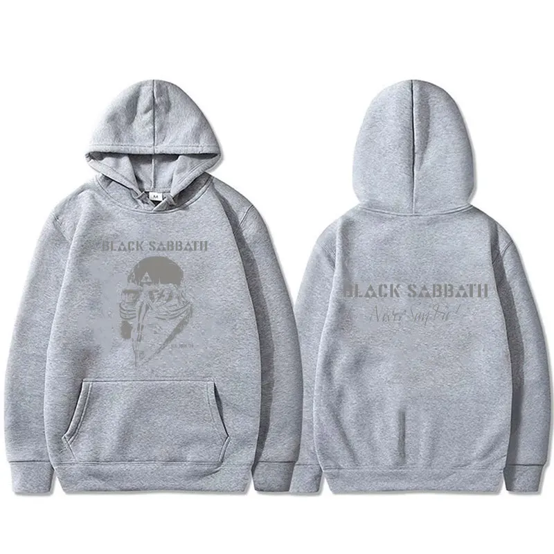 Heavy Metal Rock Band Black Sabbath Tour Hoodie Ozzy Osbourne Pullover Hoodies Men's Women's Gothic Vintage Oversized Sweatshirt