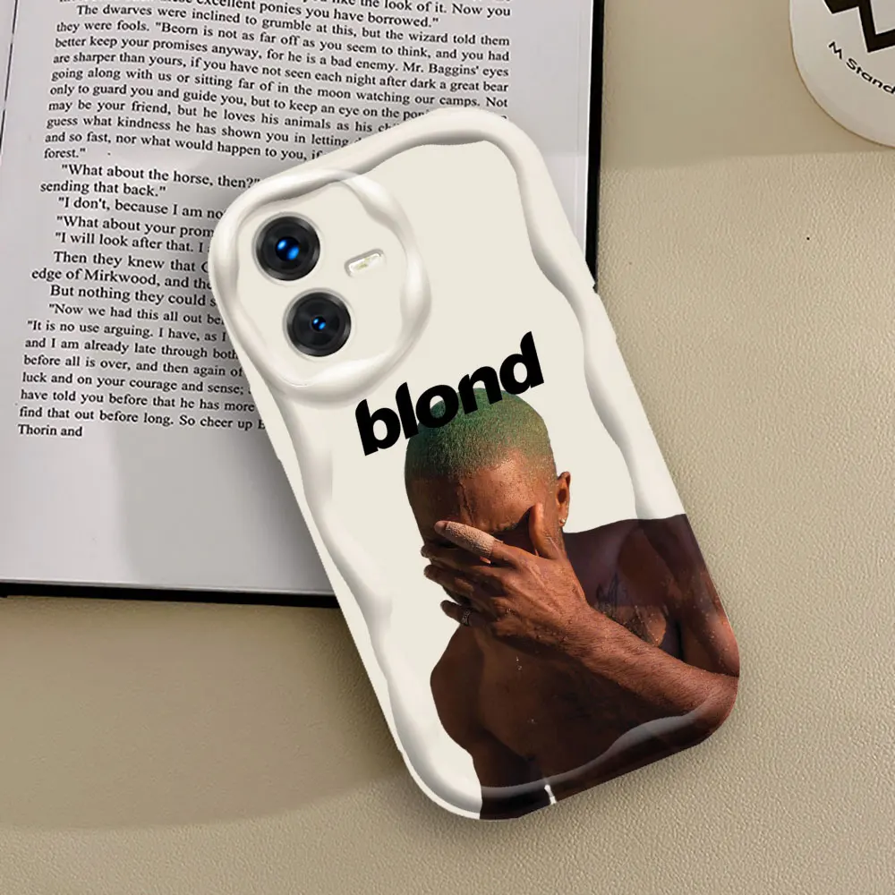 Frank Ocean Rapper Phone Case For VIVO Y100 Y93 Y91 Y85 Y78 Y77 Y76 Y73 Y50 Y36 Y35 Y28 Y22S Y21 Y21T Y20 Y19 3D Wave Cover Case