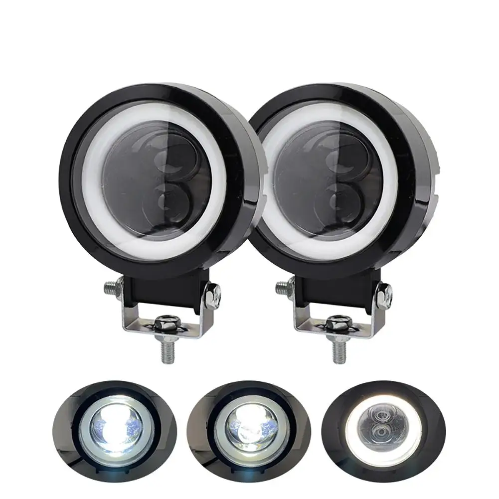 

2pcs 3-Inch 20W Led Work Light Motorcycle Fog Lamp Spotlight 6000k Water proof Inspection Light Modified Parts