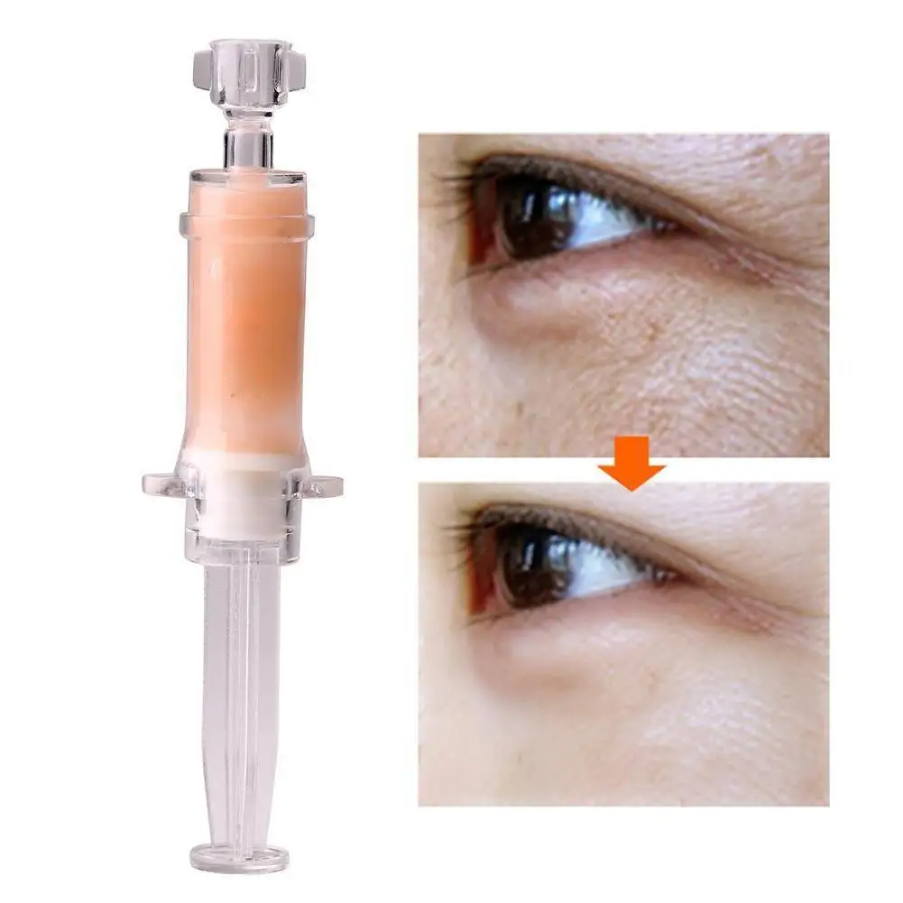 2 Minutes Instant Lifting Liquid Pump Eye Cream Anti Puffiness Wrinkles Lines Long Lasting Remove Eye Bag Fine Lines Cream