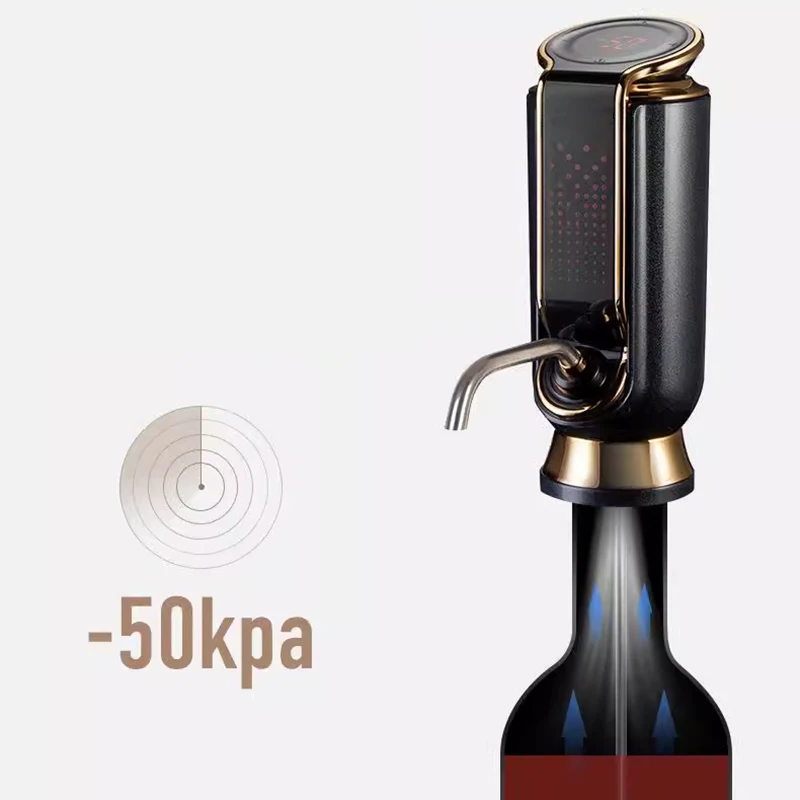 Automatic Wine Decanter Electric Wine Decanter Fresh-keeping 30 Days Quick Wine Aerator Adjustable Wine Dispenser USB Charging