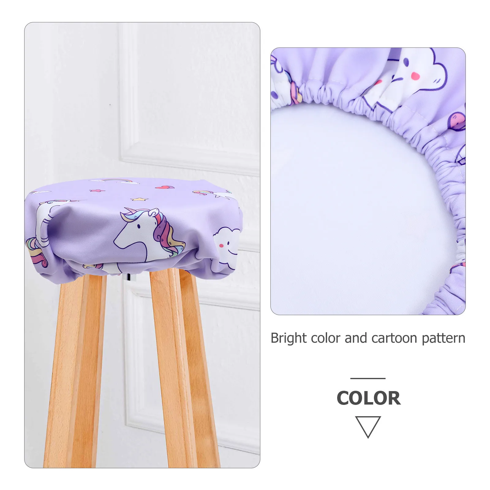 

1Set Thick Kids Chair Cover Elastic Swivel Cartoon Protective Split Seat Back Cover Office Computer Chair Cushion