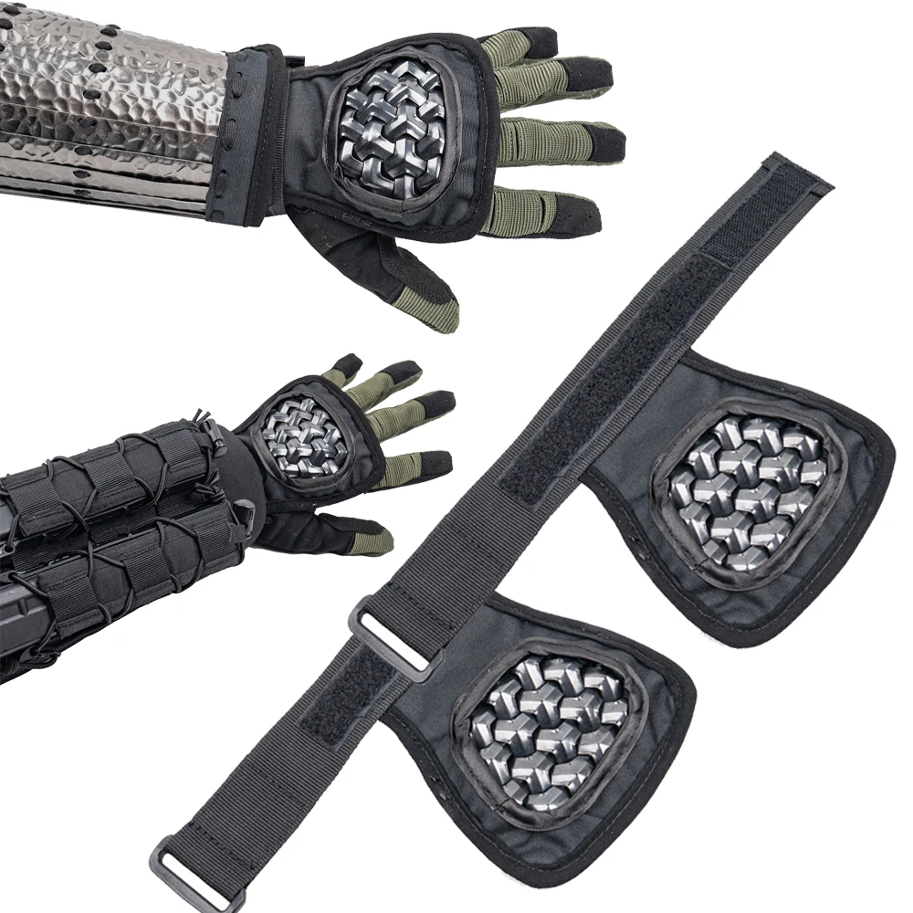

Tactical Armor 1 Pair Of Outdoor Sports Airsoft Palm Back Armor Anti-Impact Guard Combat Hand Protection Gear