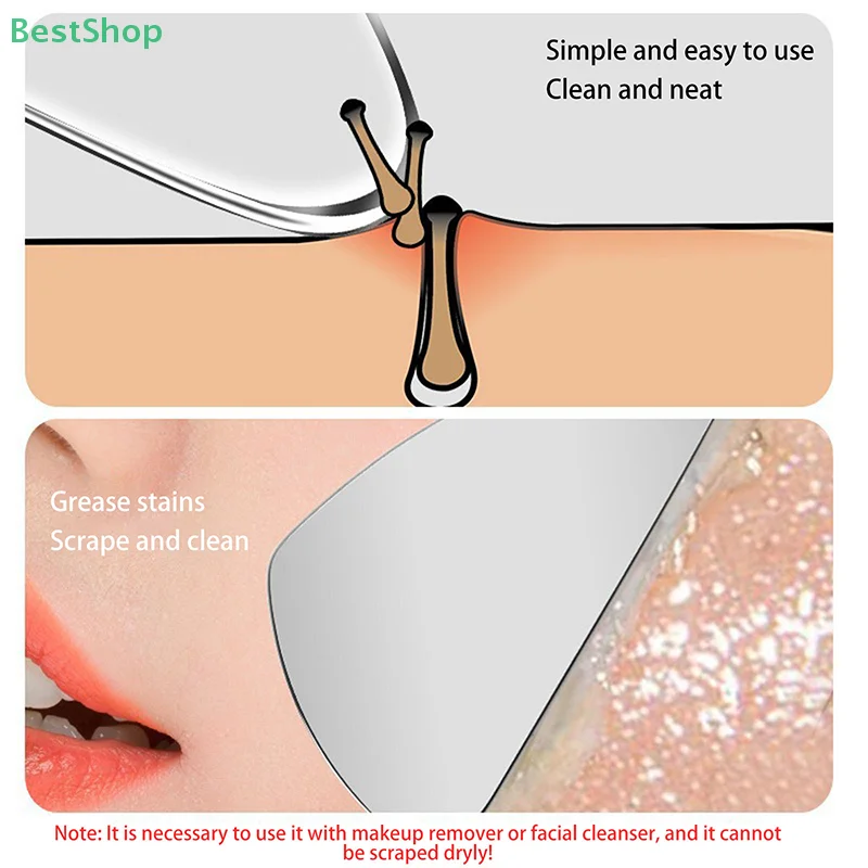 ★ ★ ★ สแตนเลส Gua Sha สําหรับ Face Body Massager แผ่นขูดใบหน้า Guasha Scraper สําหรับคอกลับ