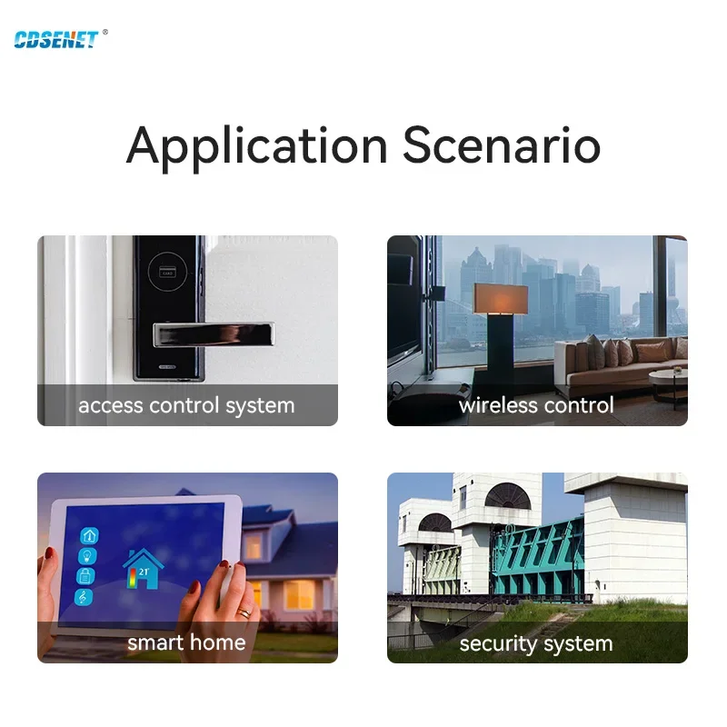 CDSENET 20dBm SMD ISM 900MHz IoT E49-900T20S CMOSTEK-CMT2300A 868/915MHz IPEX Stamp Hole Wireless Data Transmission Module UART
