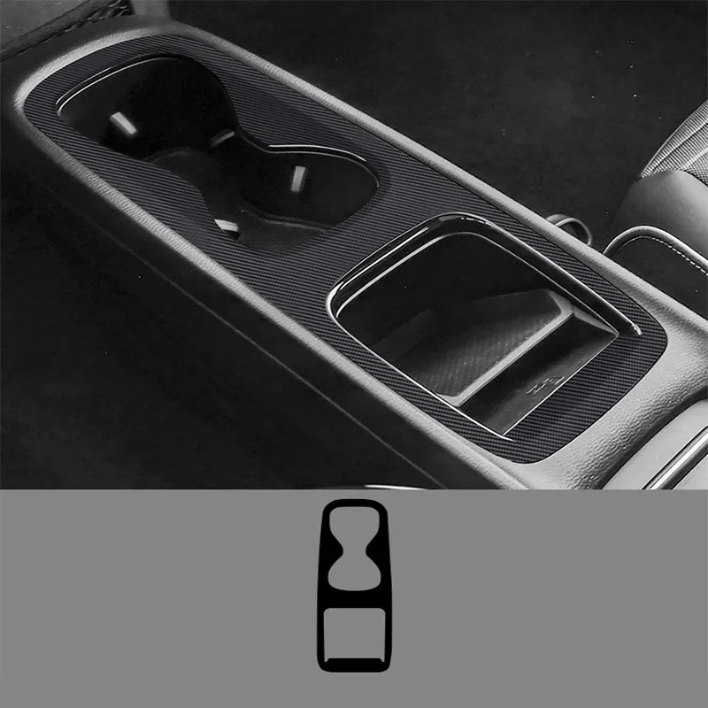 Carbon Fiber for Volkswagen VW ID3 ID 3 2022 Car Interior Sticker Mouldings Trim Strips Center Console Gear Door Car Accessories