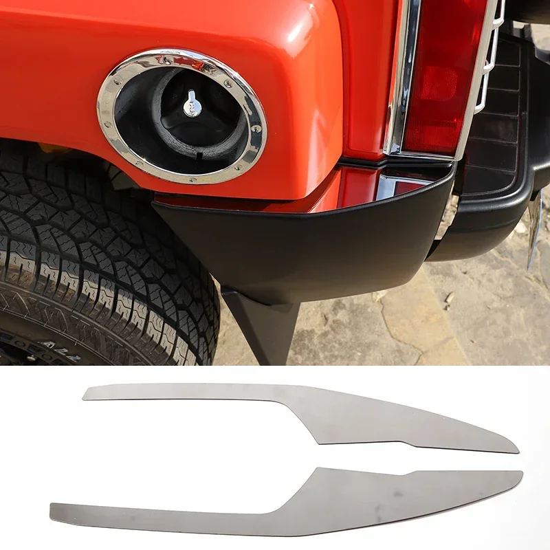 For Hummer H3 2005 2006 2007 2008 2009 Stainless Steel Bright Car Tailgate Corner Guard Cover Trim Sticker Car Accessories