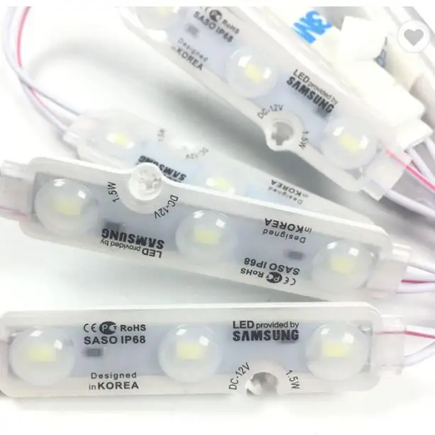 Cool white led module Light Advertising lamp 5730 SMD 1.5W 3Leds Sign Backlights Waterproof For Channel Letters