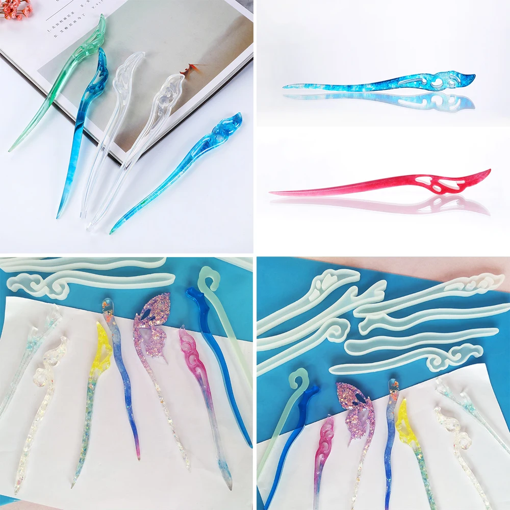 1Pcs Hairpin Hair Stick Silico - Jewelry Making Techniques 评论和价格