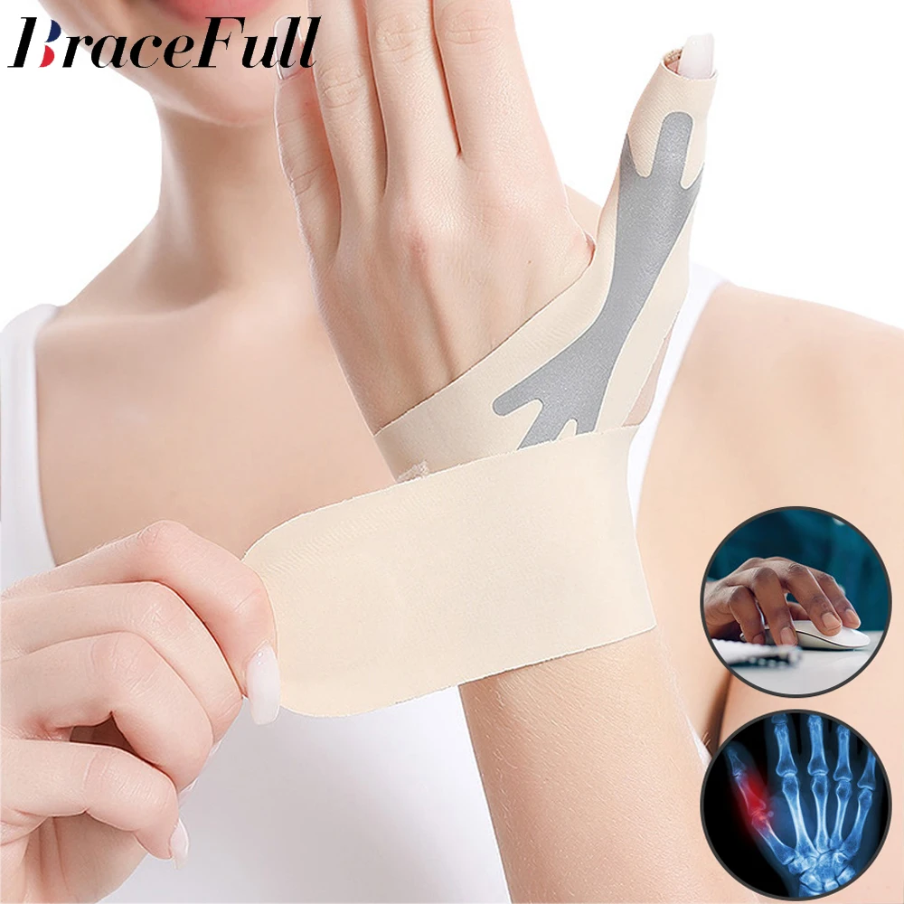 

1PCS Light Thin Thumb Tendon Sheath Wrist Guard Orthodontic Pressure Wrapped Wrist Guard Anti Sprain Thumb Protective Sleeve