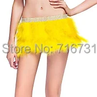 Hot Design Night Club Ball Room Stage Dancing Fabulous Feather Tutu Skirt