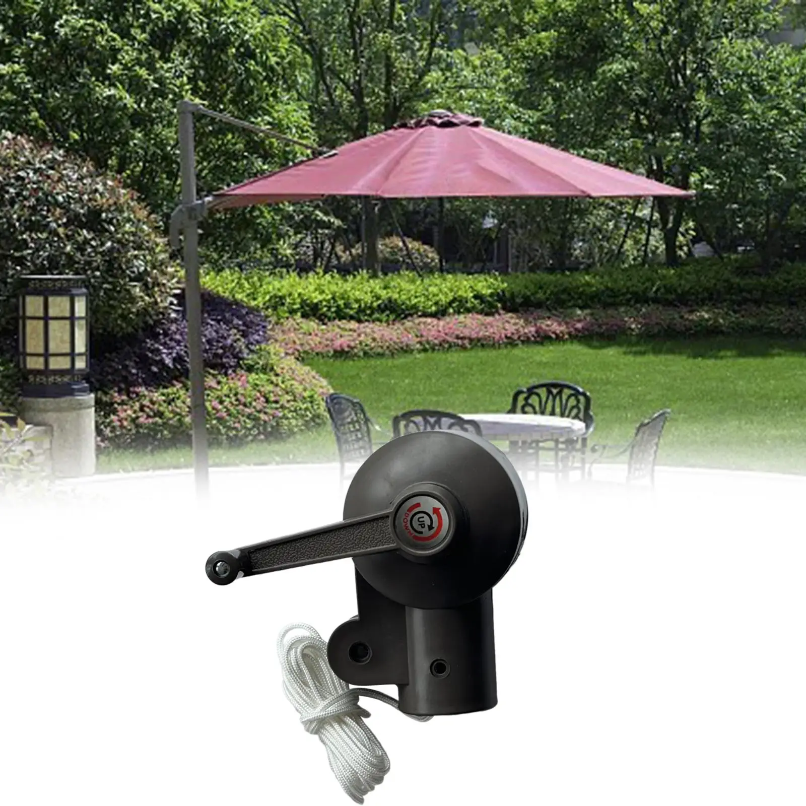 

Patio Umbrella Accessories Deck Umbrella Accessories Hand Crank Sun Umbrella Handrail Umbrella Attachment for Patio Table