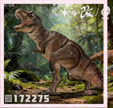 

Nanmu Studio Tyrannosaurus Rex 3.0 Jurassic Park T-Rex Dinosaur Model Animal Collectible Figure with Articulated Jaw