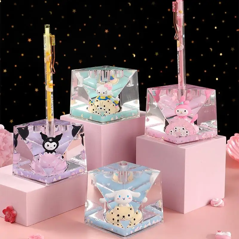 

Cute Panda Creative Sand Timer Desktop Decoration Children's Gift Acrylic Material Stable Oil Drop Timer Home Decorative Item