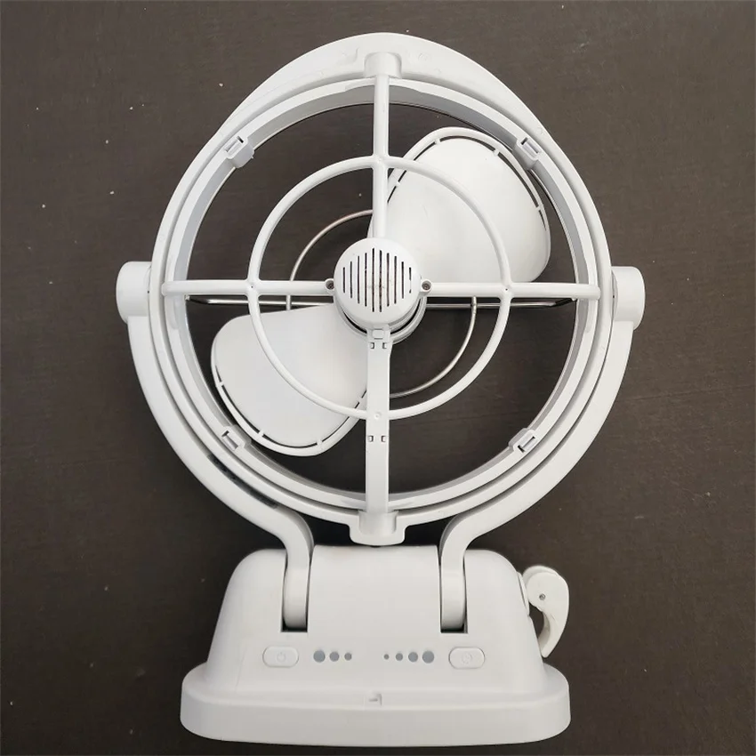 High Quality Good Ventilation RV Accessories Home Electric Fan Camper Fans 12 And 24V 360 Degree Airflow RV Fan Black Or White