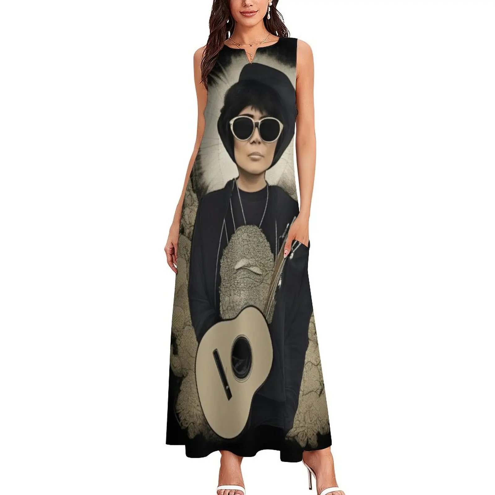 Yoko Ono: Imagine Peace, Spread Love Long Dress fairy dress sexy dress for women wedding dresses for woman