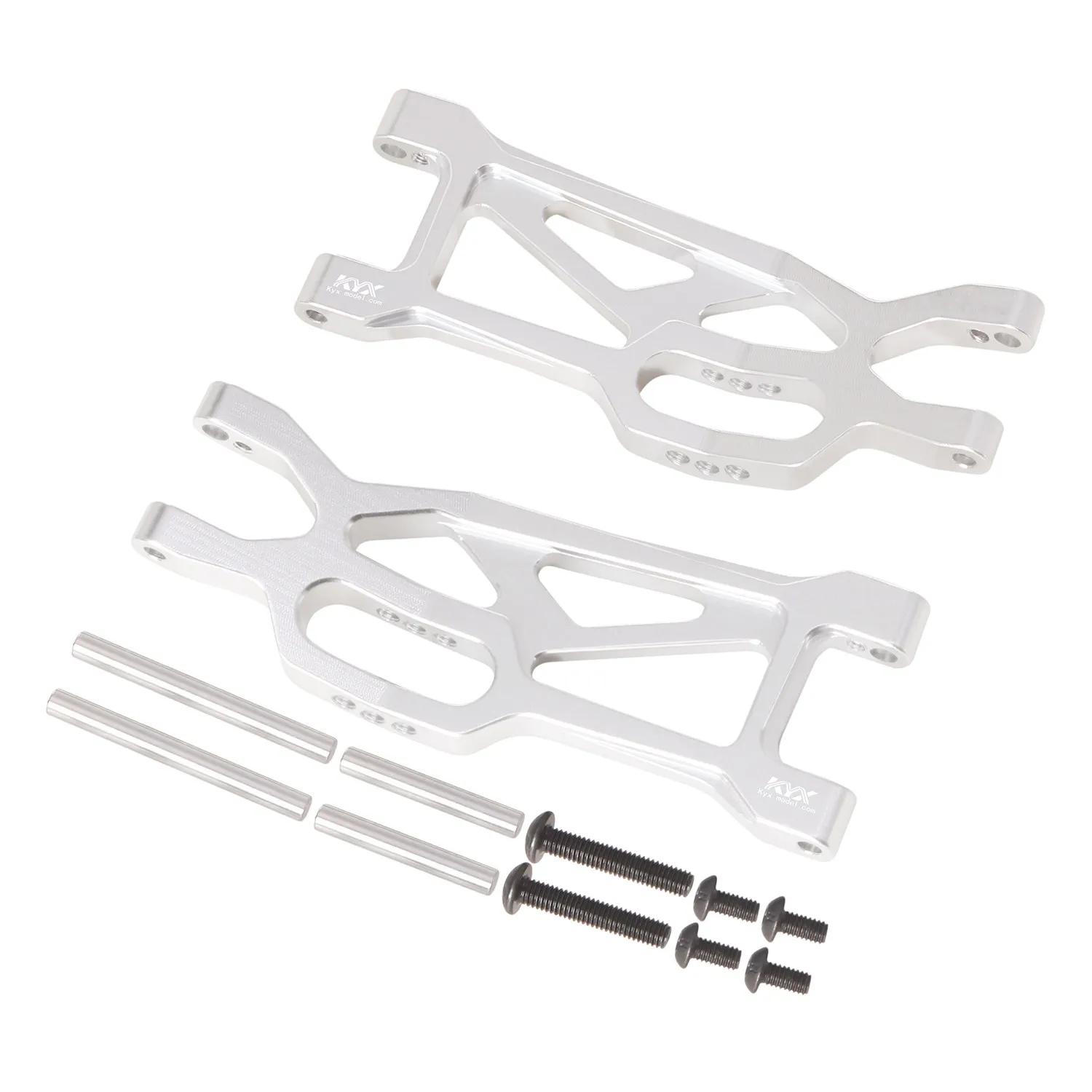KYX Racing Aluminum Front Rear Suspension Arm Set Upgrades Parts Accessories for 1/10 RC Car Tamiya Hornet EVO
