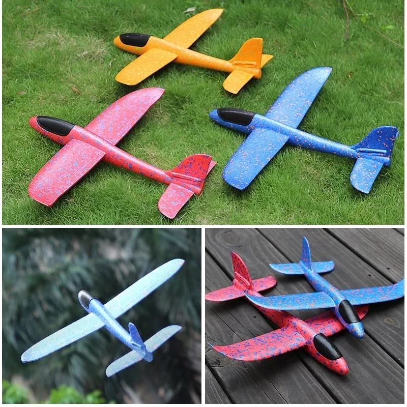 

2024 DIY Hand Throw Flying Glider Planes Toys For Children Foam Aeroplane Model Party Bag Fillers Flying Glider Plane Toys Game