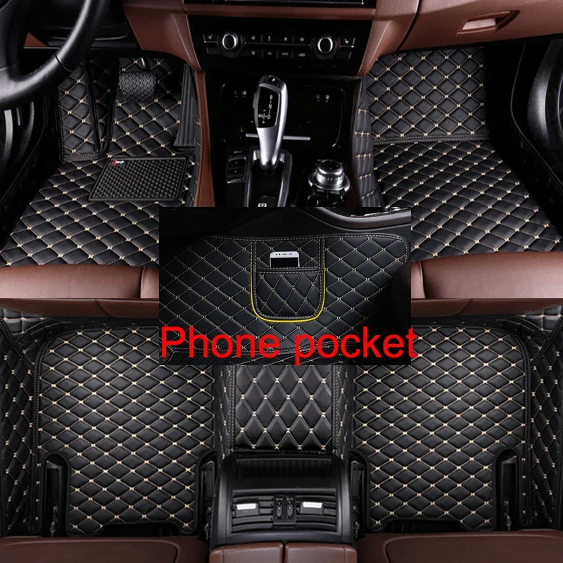 

3 PCS Custom Full Coverage Car Floor Mats for BMW 7 Series G70 F01 2008-2015 F02 Long G11 G12 Long Car Accessories