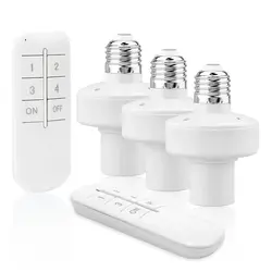 Telecomando Wireless E27 portalampada portalampada Set 20M gamma telecomando interruttore On/Off per E27 WiFi Smart Light Bulb