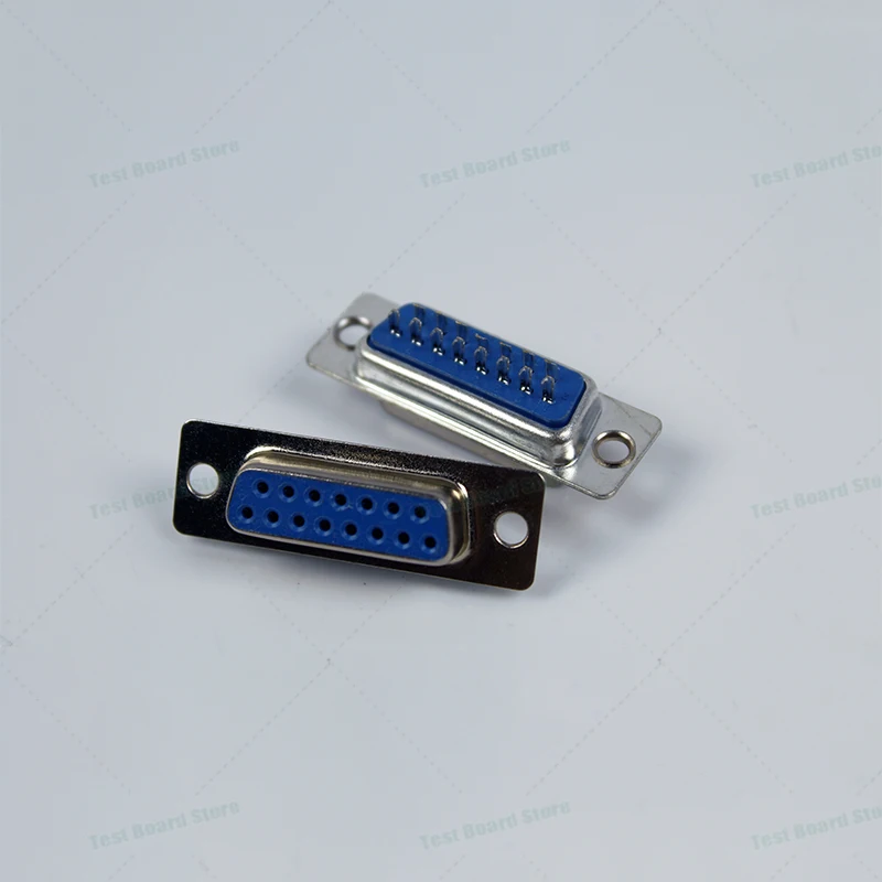 1piece DB9/DB15/DR9/DR15 9P/15P blue soldered serial port connector socket D-SUB adapter PCB adapter