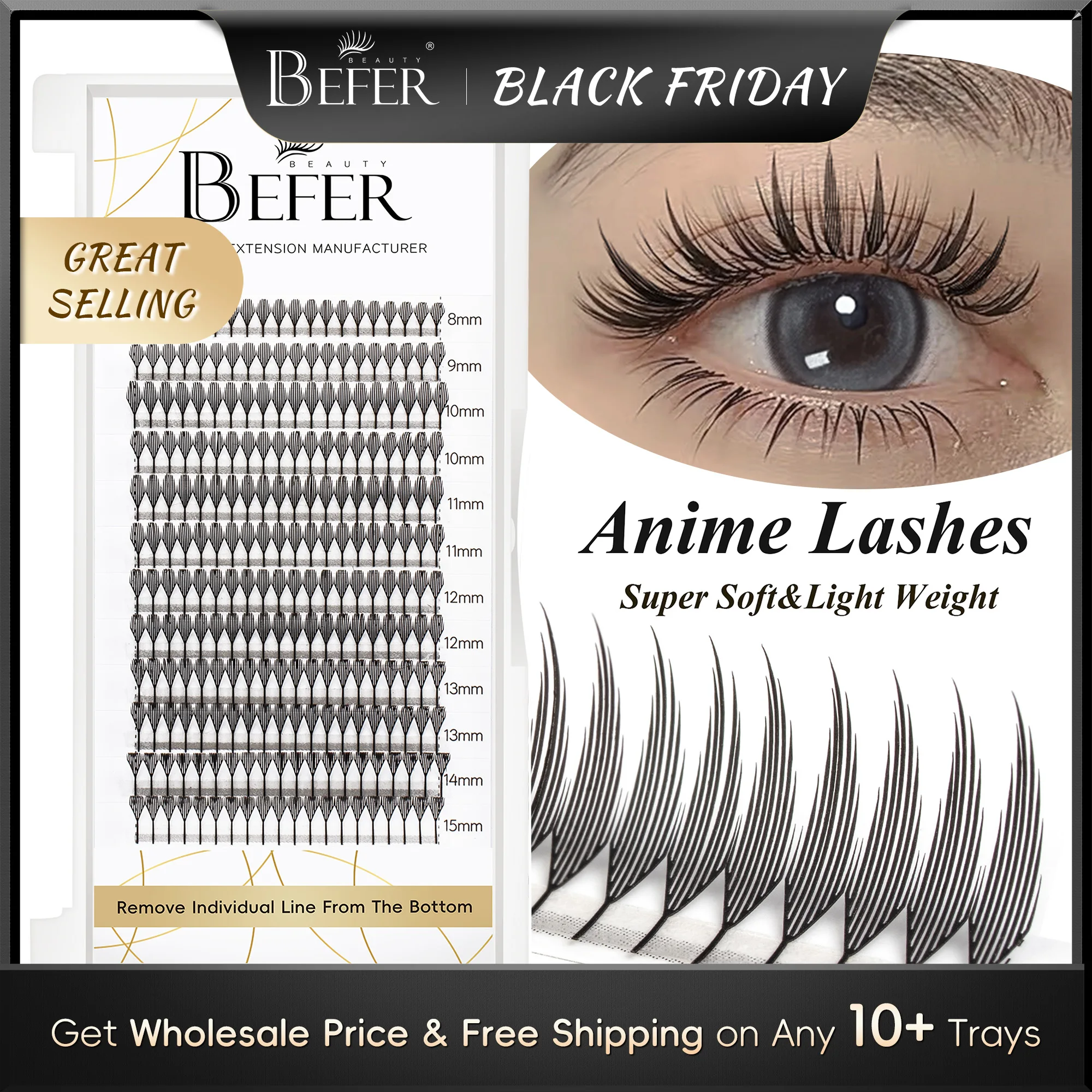 Befer Beauty аниме ресницы 240