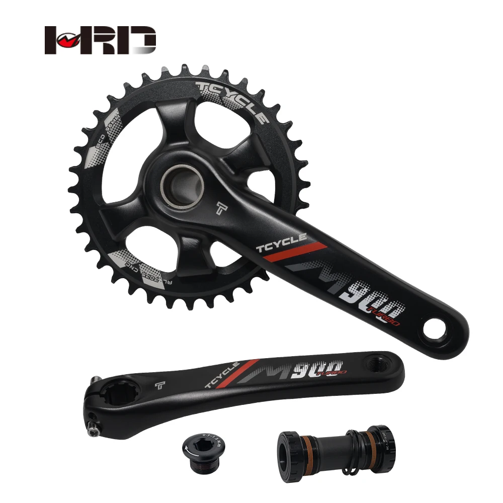 CNC BCD 96mm Alloy Bicycle Parts One Piece Crank 10/11/12/13s Mountain Bike Crankset 170mm 175mm  Chainring 34T 36T Crank Sets