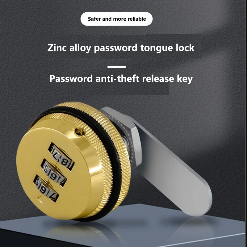 Office Desk Drawer Password Lock Wardrobe Password Tongue Lock File Cabinet Lock Mailbox Storage