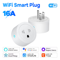 Vietnam Standard Tuya Smart Plug 16A BSD58 Wi-Fi Socket with Power Monitor Timer Voice Control for Alexa Google Home App Remote