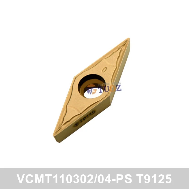 

100% Original VCMT110302-PS VCMT110304-PS T9125 Carbide Insert VCMT 110302 110304 -PS VCMT11 CNC Lathe Cutter Turning Tools