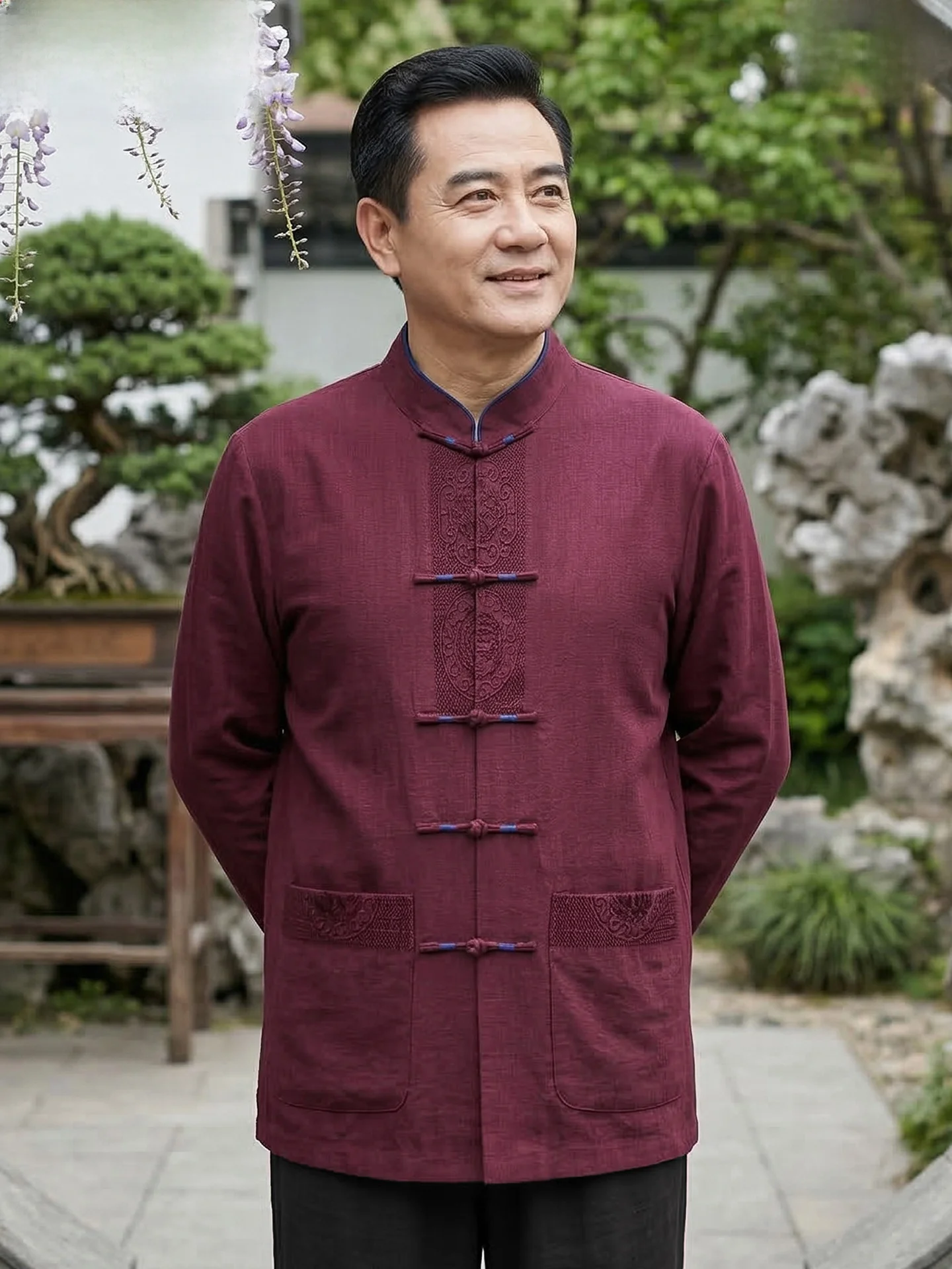 hengyuanxiang-chemise-a-manches-longues-en-coton-et-lin-pour-homme-ensemble-tunique-printemps-ete-pour-personnes-agees-style-traditionnel-tang-tendance