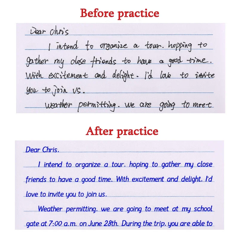 3 pcs Writing Practice Copybook English Calligraphy Copybook for Adult Kids Exercises Words Letters Calligraphy Practice Libros