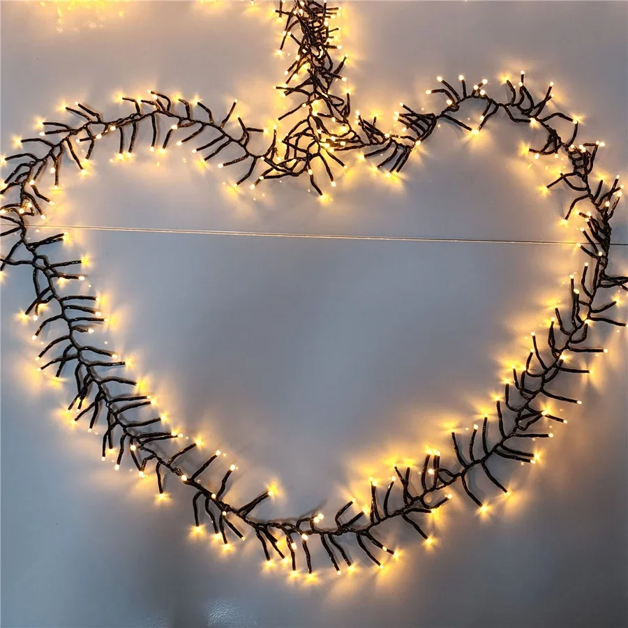 2023 New 20/30M Firecracker Fairy Lights Outdoor 8 Modes Christmas Garland Garden String Lights for Party Wedding Holiday Decor