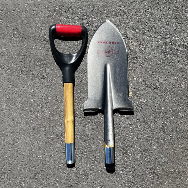 Detachable Shovel Outdoor Camping Pointed Shovel  Foldable Portable Gardening Spade Farmland Garden Spade  Manganese Steel