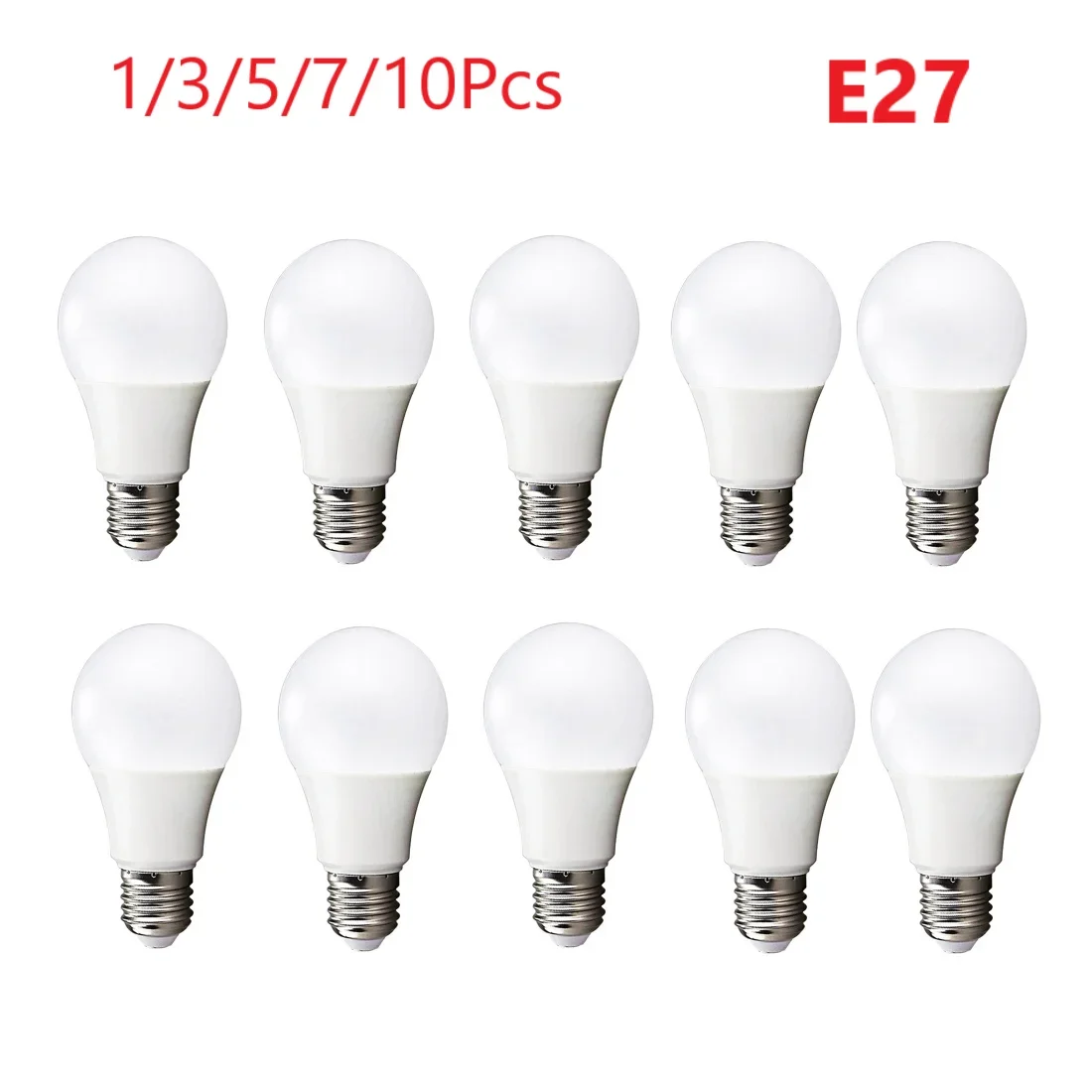 LED Bulb Lamps E27 AC110-265V Real Power 3W/5W/7W/9W/12W Home Lighting Bombilla