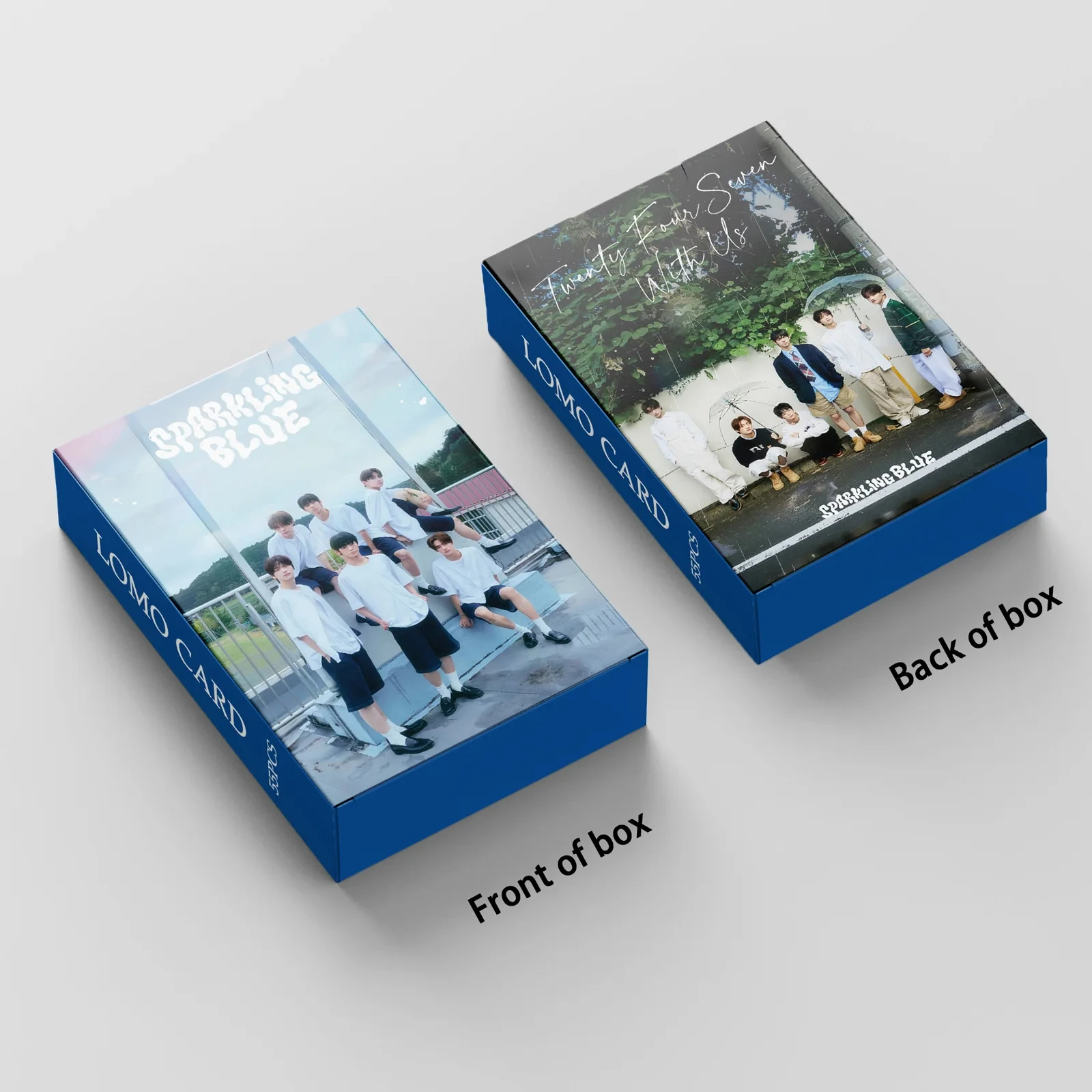 55Pcs/Set Kpop Idol TWS Lomo Cards Photocards New Album Sparkling Blue HD Print Card Poster Sticker Boy Group Fans Gifts