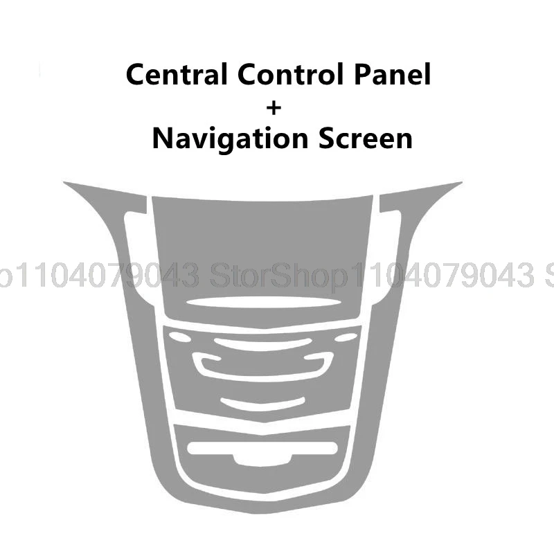 TPU Protective Film for Cadillac Escalade 2015-2020 Car Interior Center Console Transparent  Anti-scratch Film Accessories