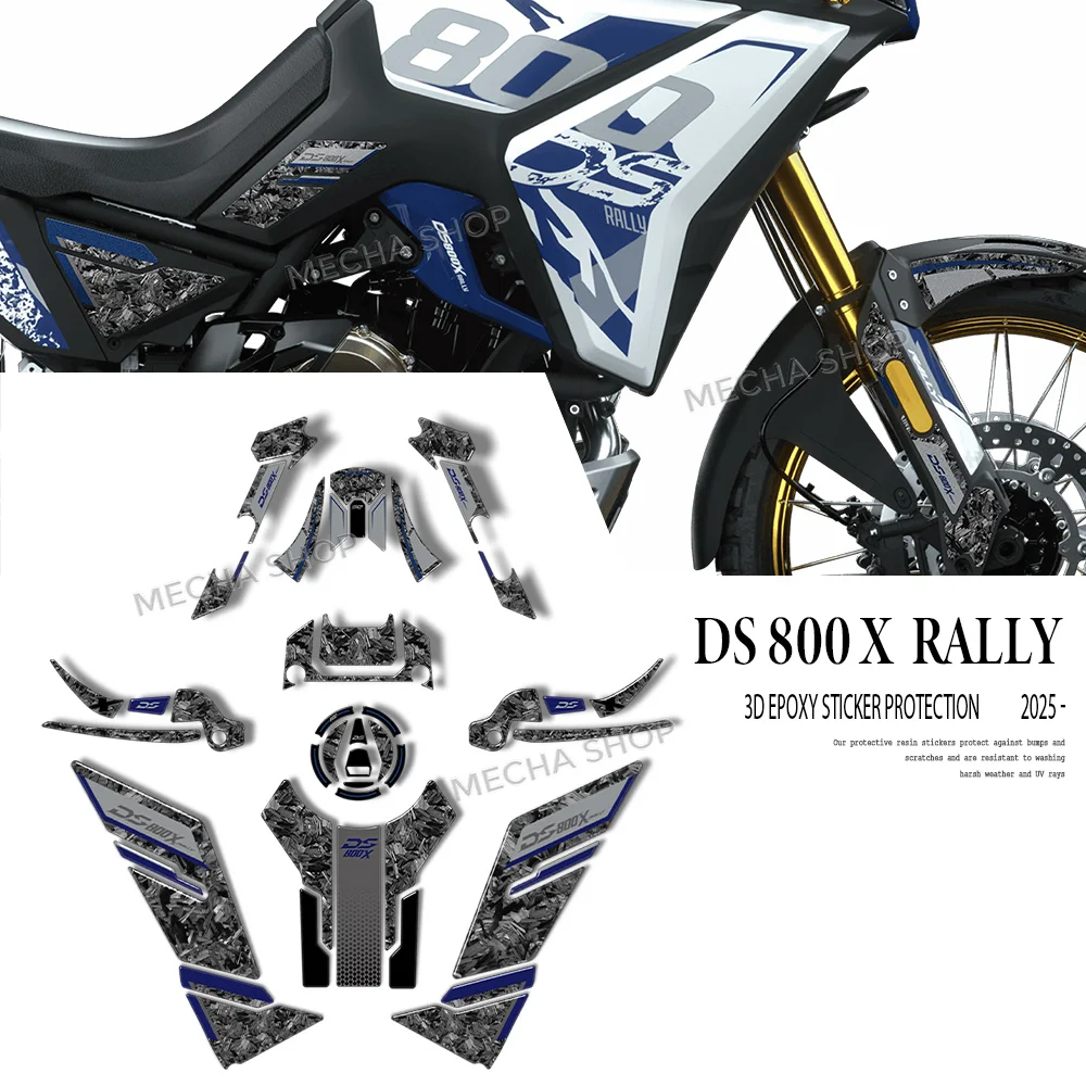 

800DSX For Voge DSX800 Rally DS800X 2025 3D Resin Protective Sticker Accessories Tank Pad Kit Stickers