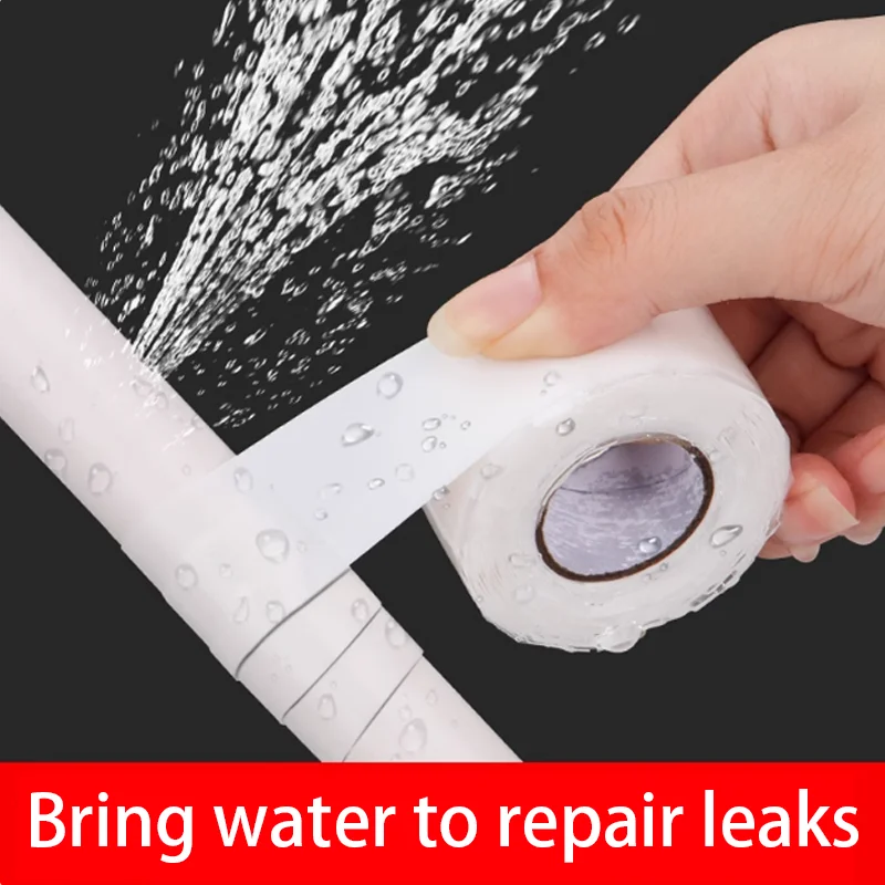 SELBSTVERSCHweißendes SILIKONBAND Wasserdichtes Dichtungsband 0,6 mm Wasserdichtes Dichtungsband zur Reparatur von undichten Rohren, Schläuchen, Booten, Überlebensset – Detail 1