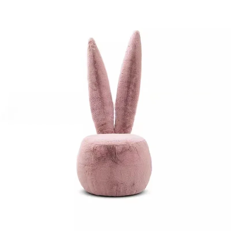 

Rabbit ears cream wind, modern and simple living room, lazy balcony single chair