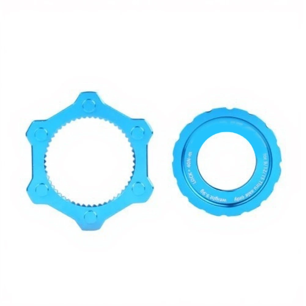 Bicycle Brake Hub Conversion Kit Center Lock Adapter Aluminum Alloy Construction Anodized Finish For Road Bike